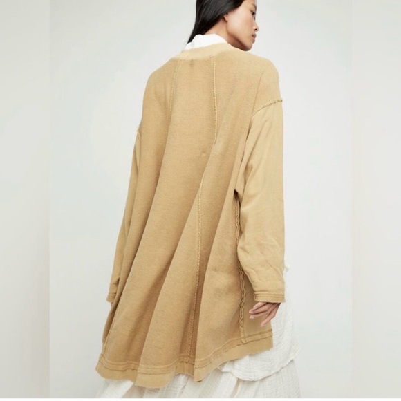 Free People yellow/jaute Iggy Pullover Sweatshirt Size Small - Picture 12 of 12